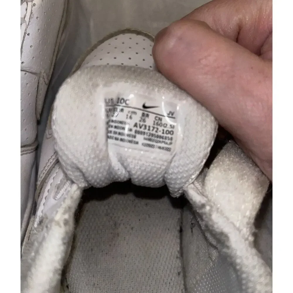 Nike Court Borough Low SL TDV Sneaker White Size 10c AV3172 100